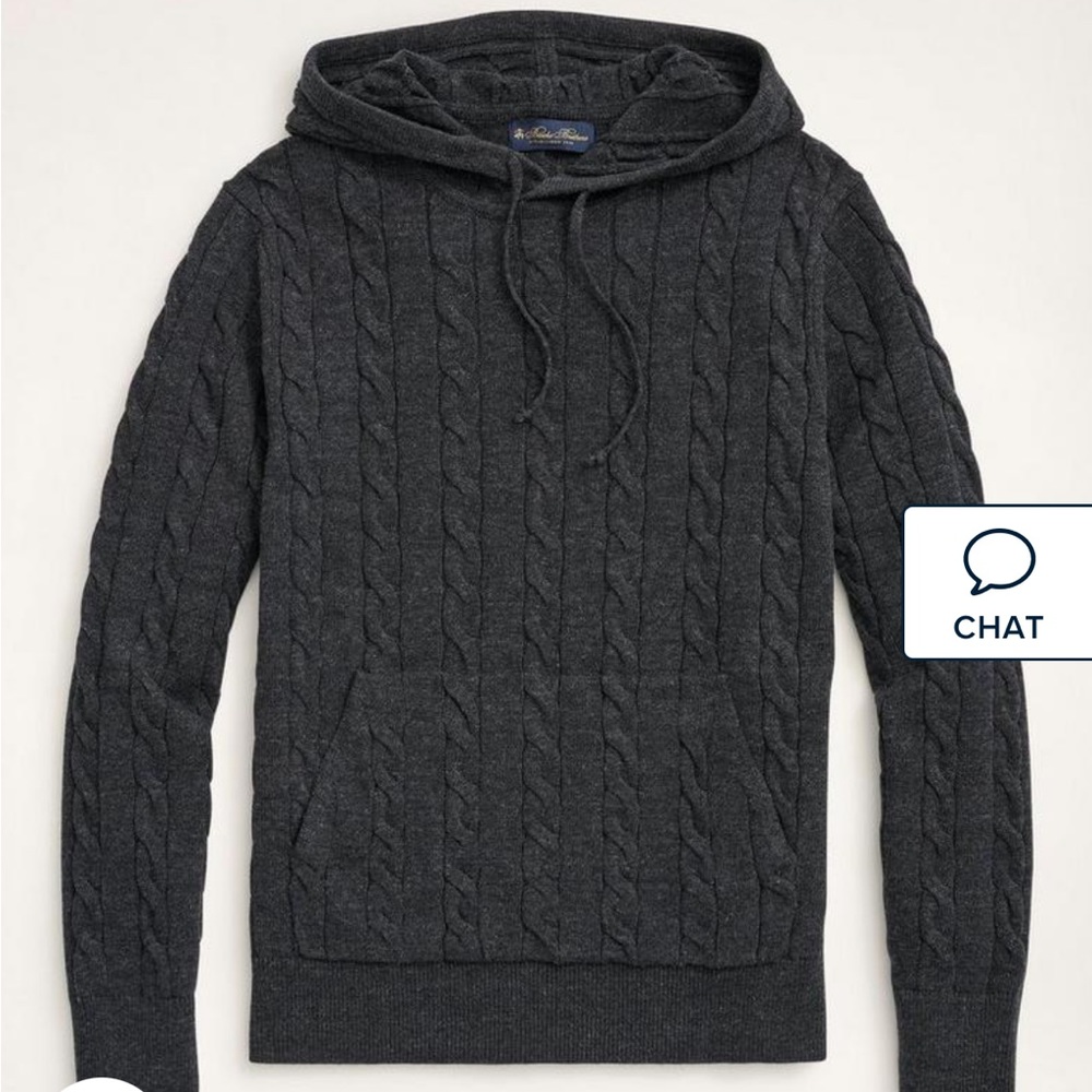 NWT Brooks Brothers Charcoal Sweater